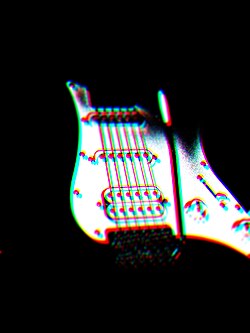 Guitar used at gig